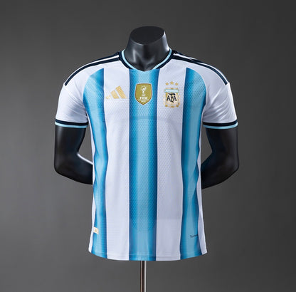 Alt text: Argentina 26/25 Home Jersey front view with national team design